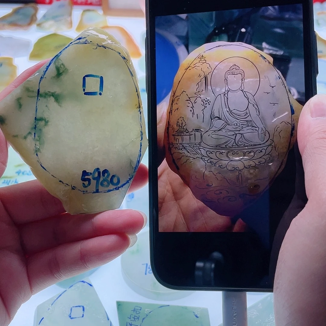 定制翡翠未镶嵌天然翡翠包工