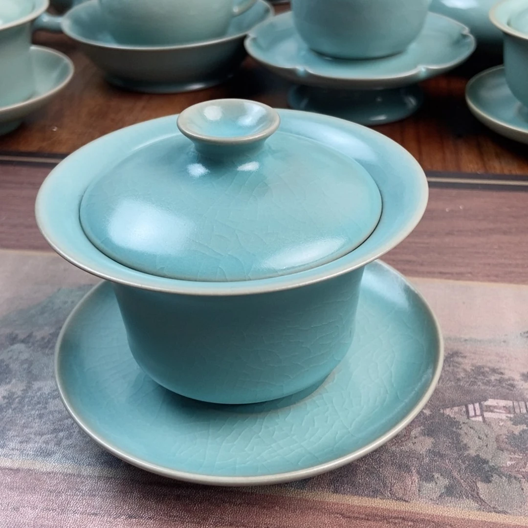摆件原产地原矿汝瓷～茶器