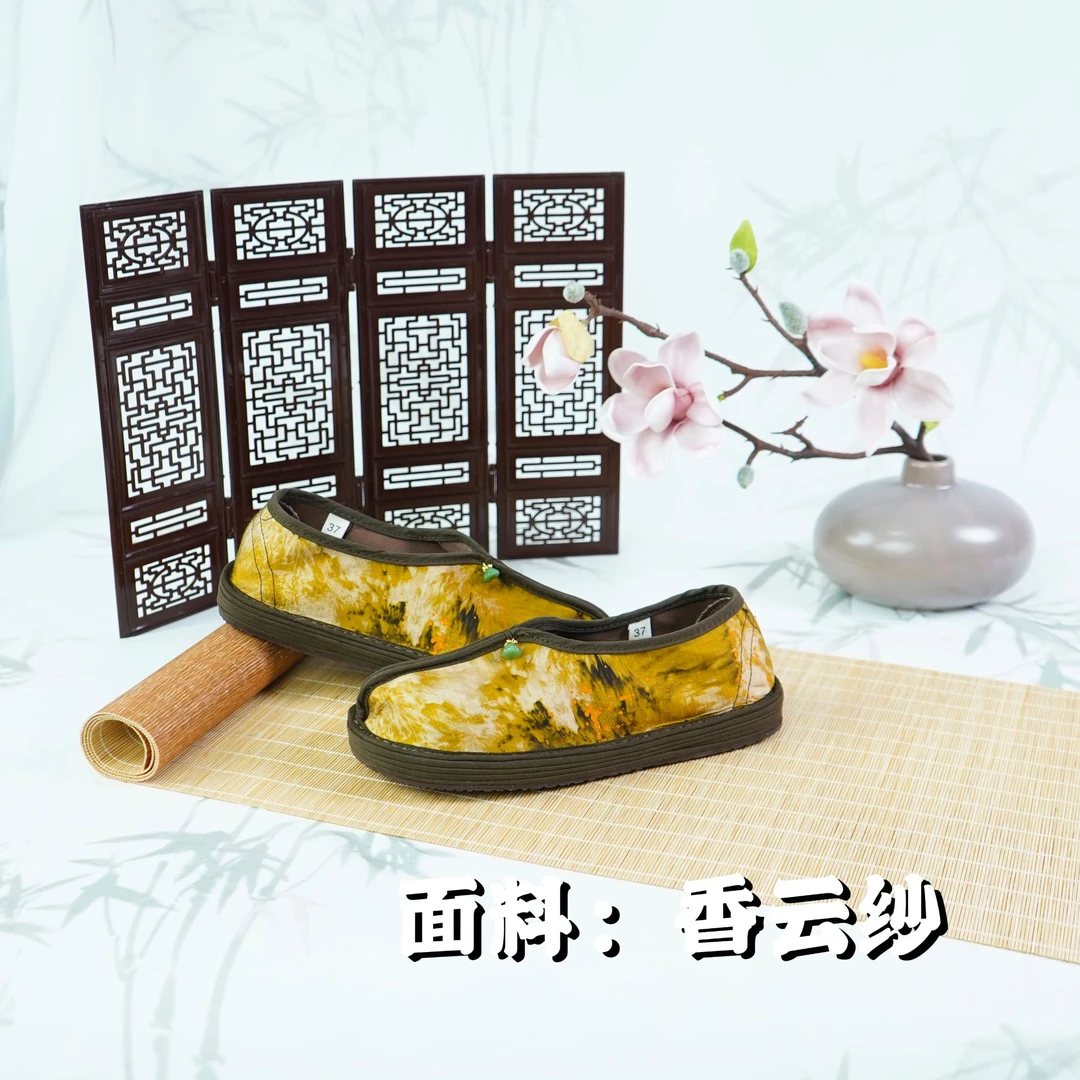 【金桂—两片单鞋】布鞋中国风平底千层底布鞋民族风老北京布鞋复古