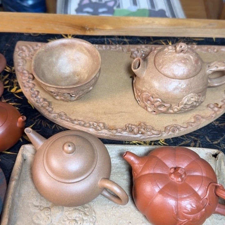 文***缘茶壶紫砂全手工套组段泥
