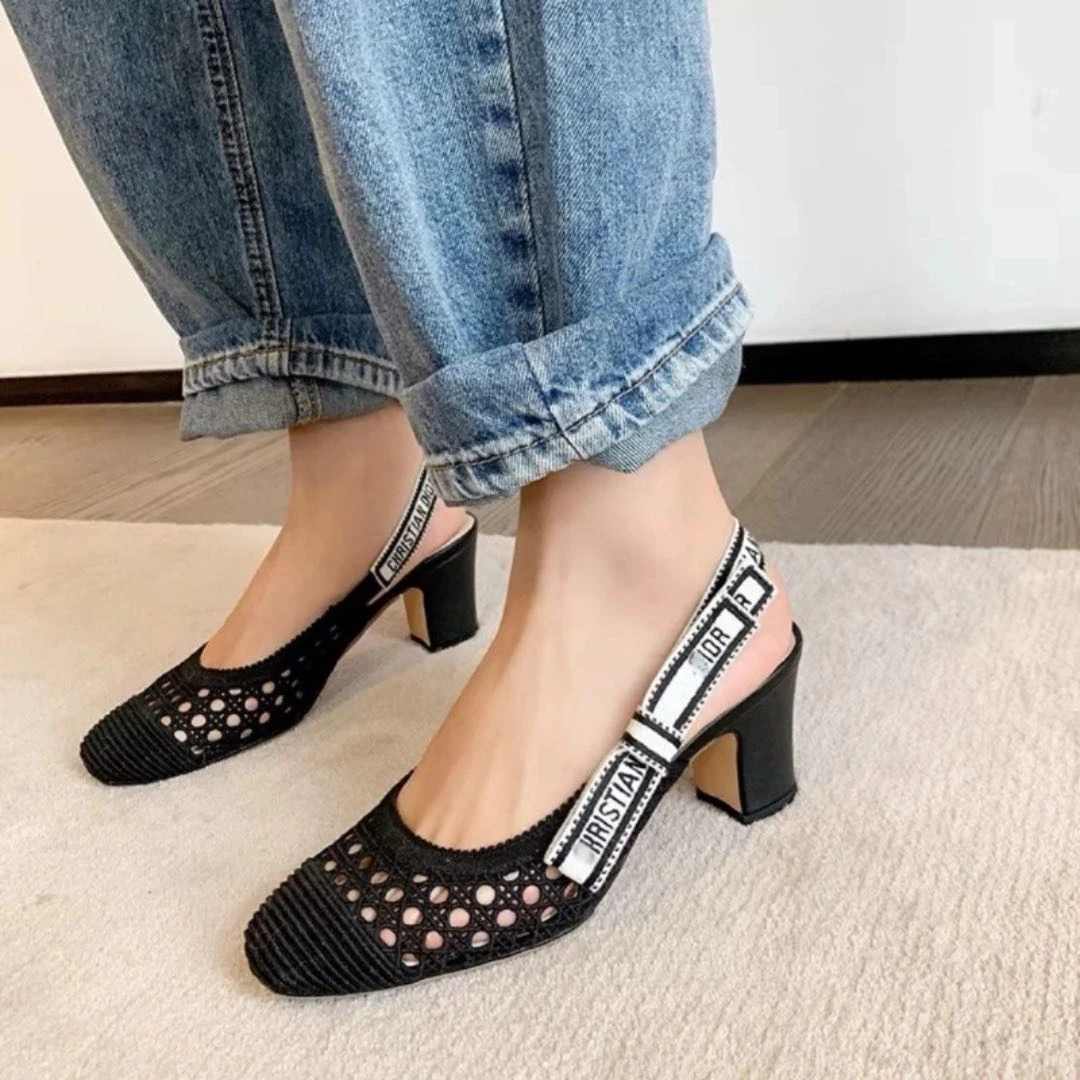 闲置/Dior/迪奥/粗跟凉鞋/34码/Xsps12940