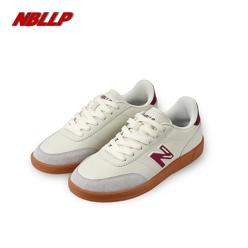 新百伦领跑2025新款复古真皮板鞋休闲百搭德训鞋