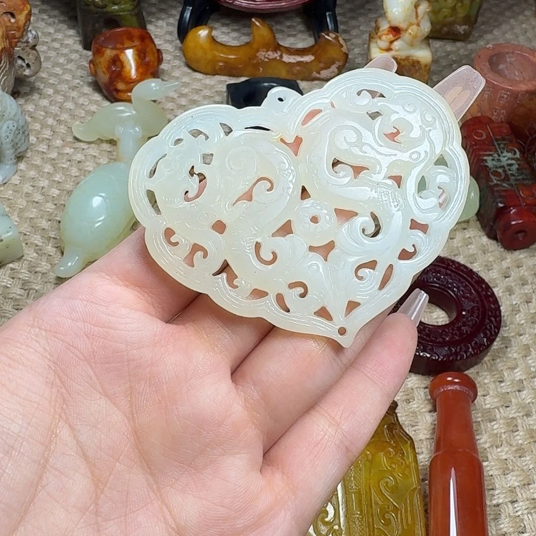 白玉菩提吊坠挂件