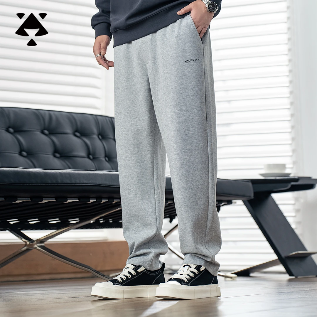 【垂感显瘦】招牌菱形裆森老板大码男装直筒微锥宽松高级感休闲男裤