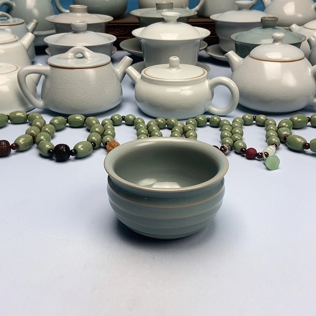 杯仿古釉旋纹杯原矿原釉原产地