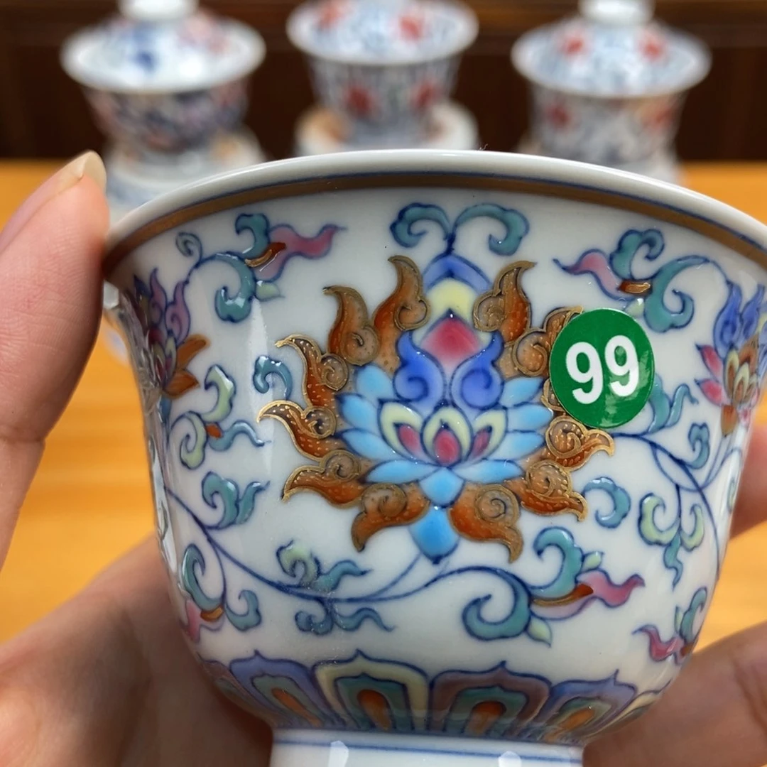 手绘现代茶具非古董
