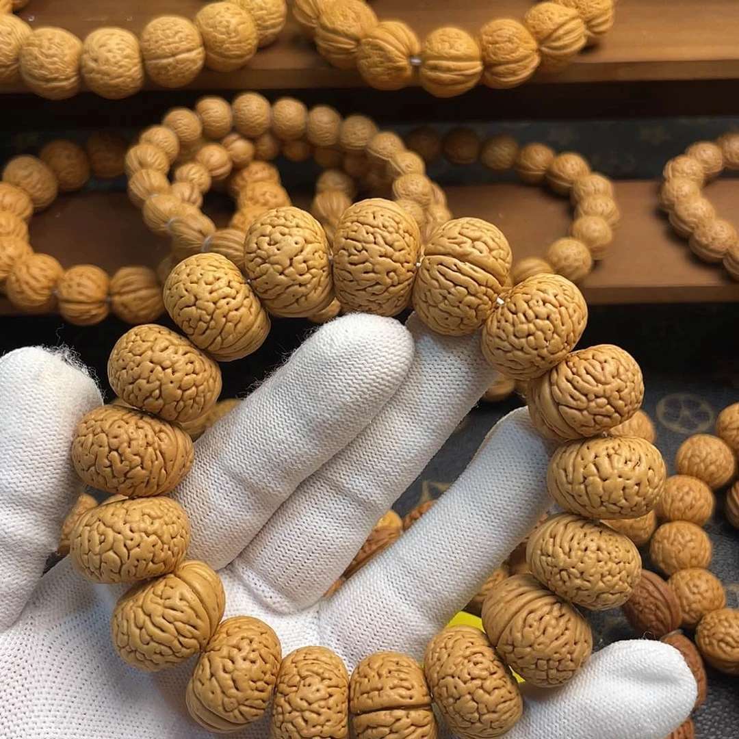 桃核手串矮壮白月光手串