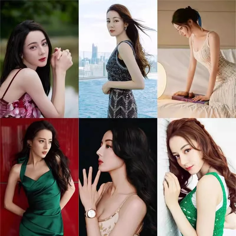 迪丽热巴海报墙贴卧室美女明星贴纸改造学生宿舍床头房间装饰自粘