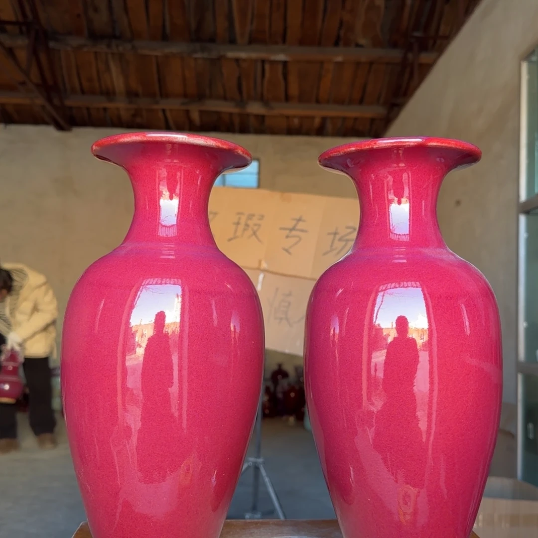 摆件瓷郑家钧窑微瑕