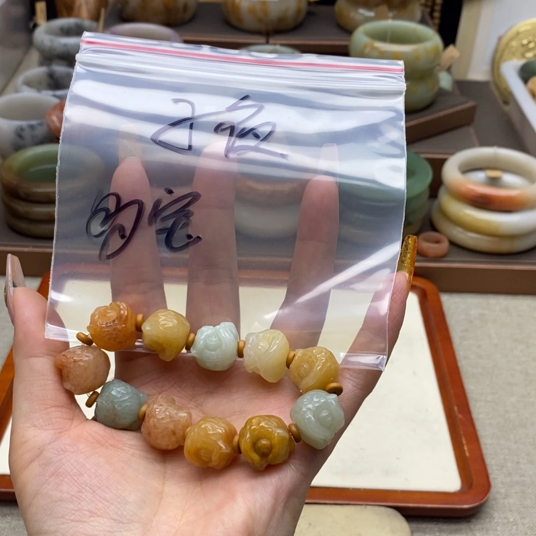 子****石英岩玉合金手镯