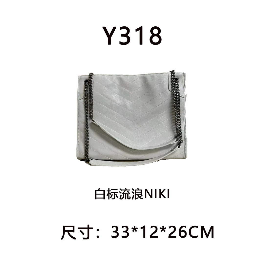 【Y318】NIKI流浪大号（尺寸:33*12*26CM）新款女包白色