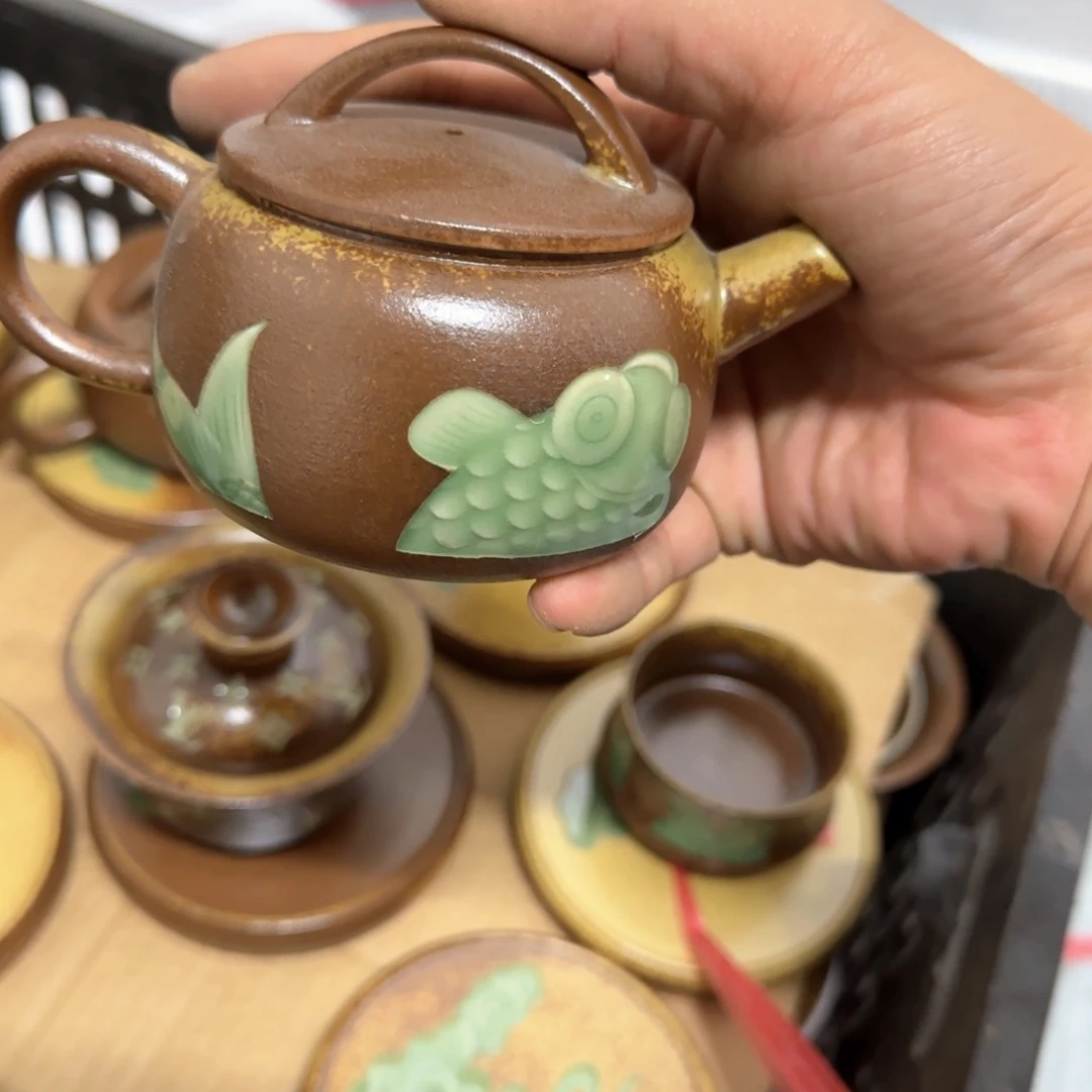 小金茶器青瓷茶具