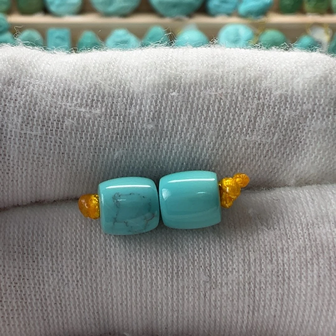 未镶嵌绿松石直切珠5.9x6mm