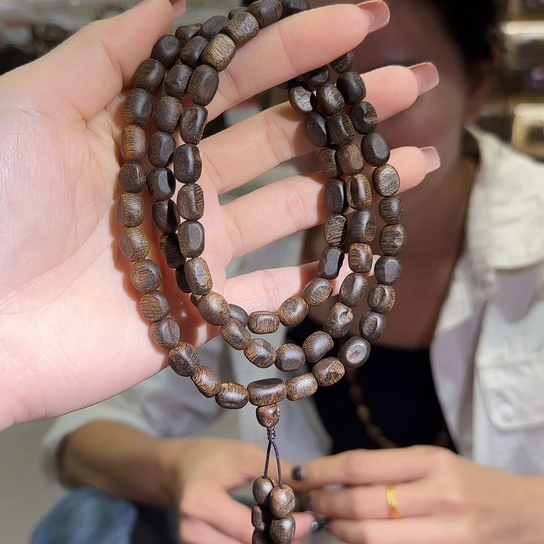 手串沉香0.7留疤多圈沉水28克