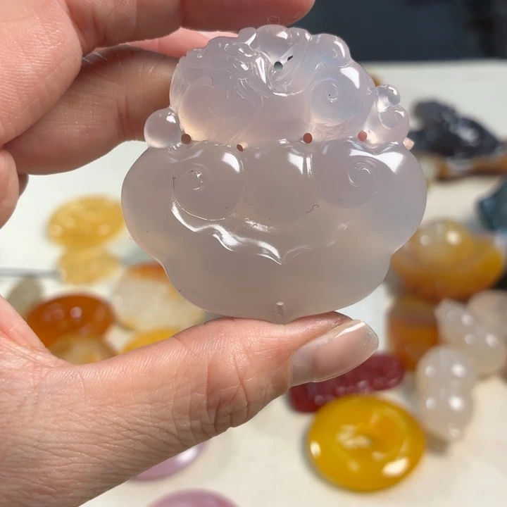 玛瑙/玉髓未镶嵌吊坠(不含链)