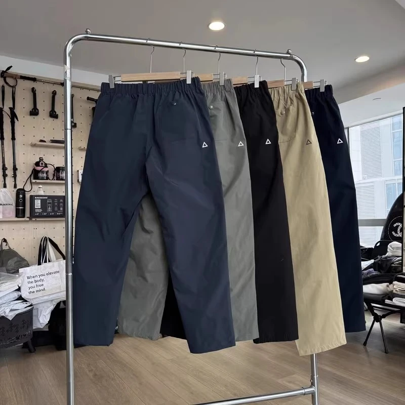 【原版面料细节】软壳户外三角标冲锋裤三防机能登山显瘦直筒速干