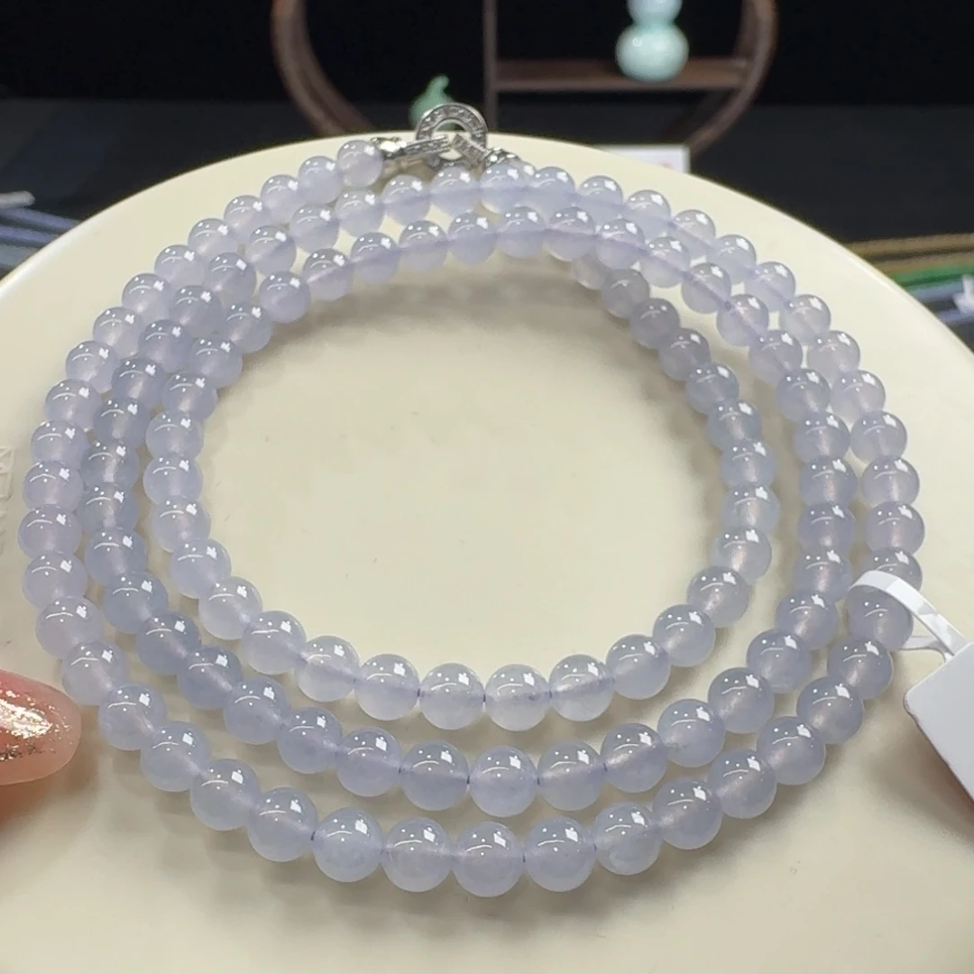 未镶嵌手串翡翠冰透仙粉紫卡5宠粉大漏！