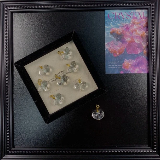 A201新粉元旦专享礼物·白水晶设计款吊坠25mmX20mm