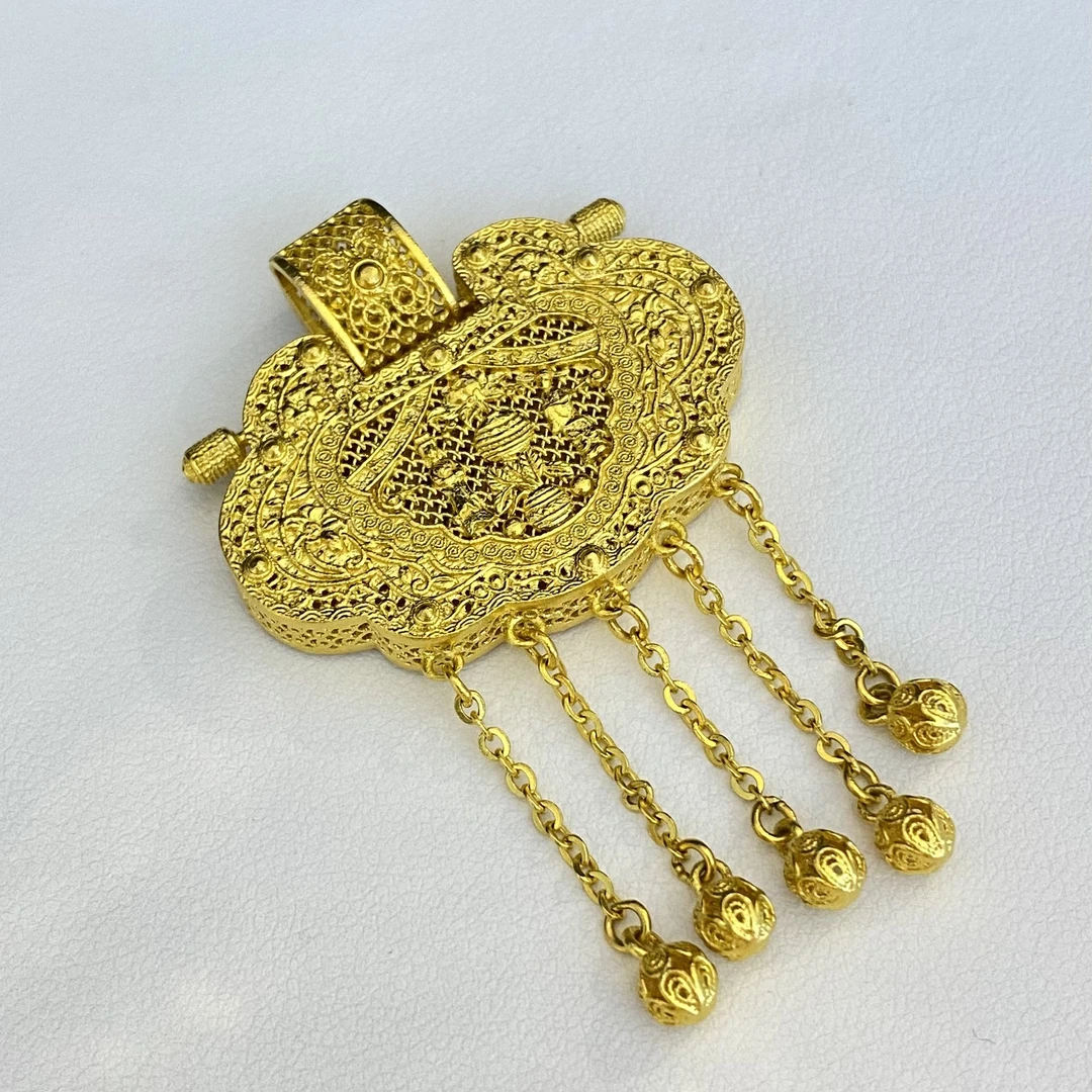 水贝国韵黄金珠宝【足金999天子门生吊坠】