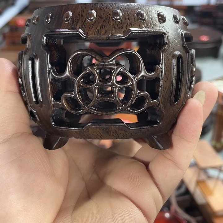 红木底座工艺品紫砂红木底座工艺品