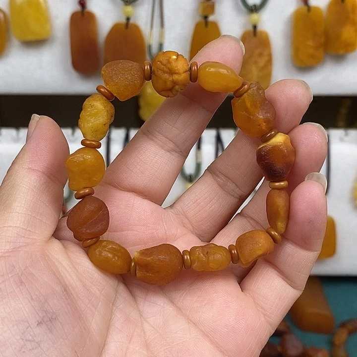蜜蜡未镶嵌珠宝奇石手串海漂籽
