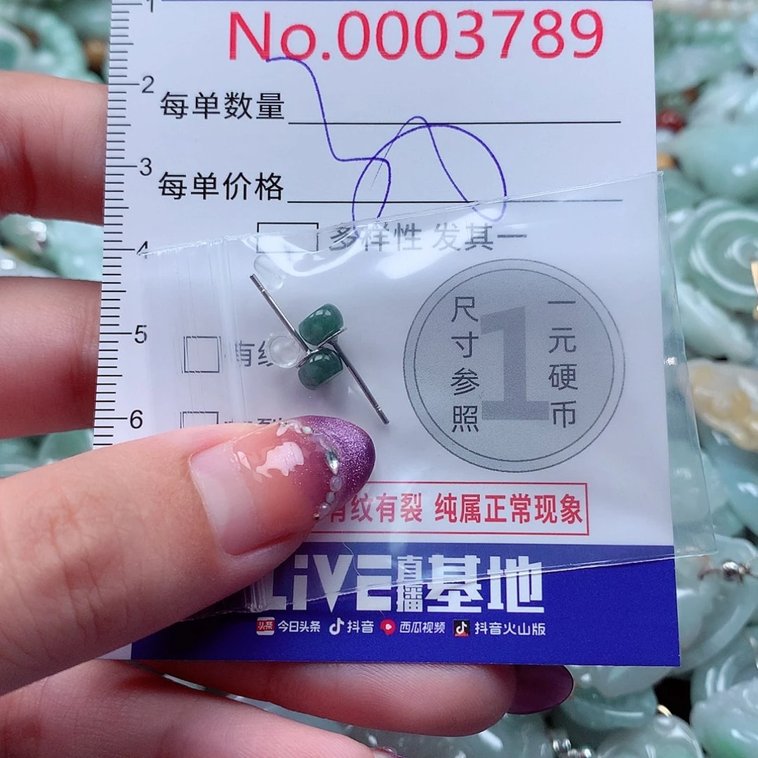 翡翠未镶嵌颈饰3789