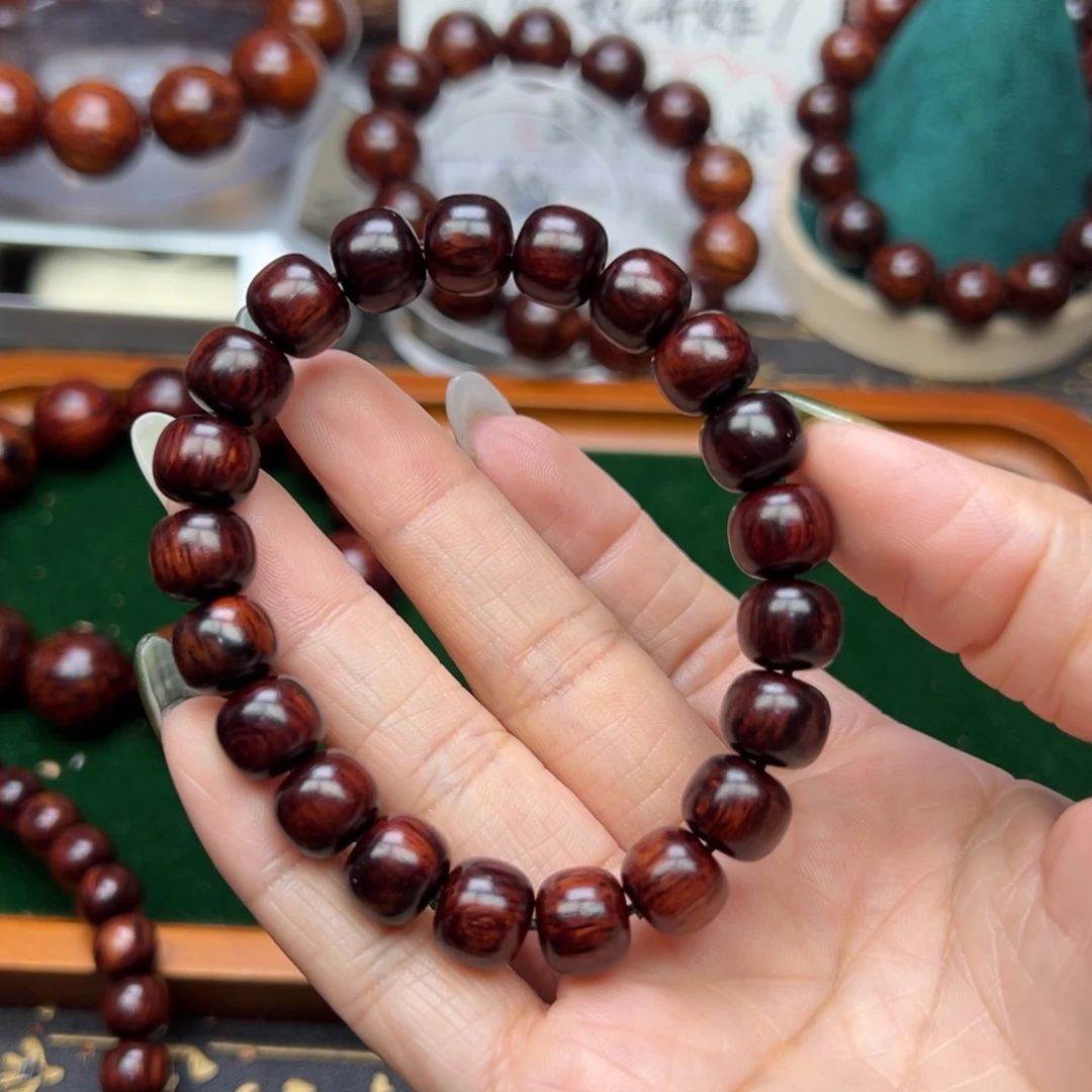 降真香其他海南红降1.0苹果珠黑金瑕疵