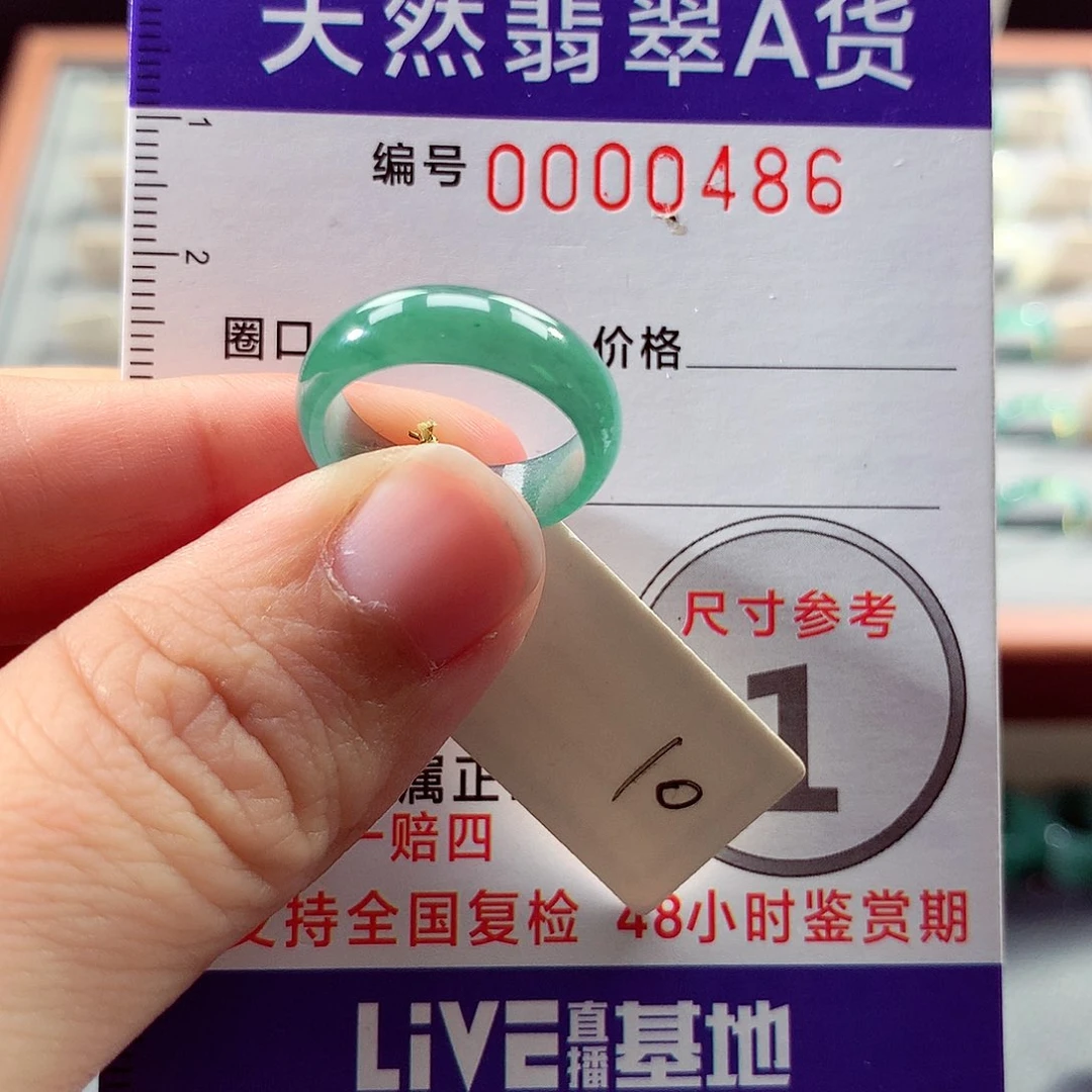 翡翠戒指未镶嵌10号