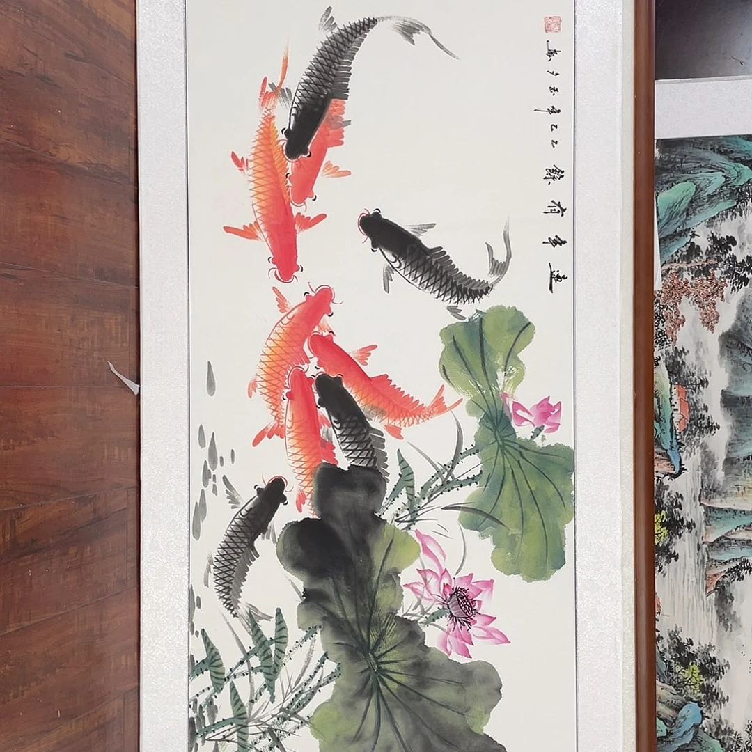 国画带框尺寸63*123厘米