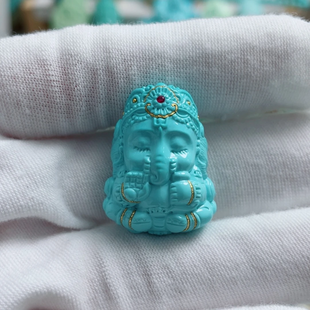 未镶嵌绿松石珠宝奇石