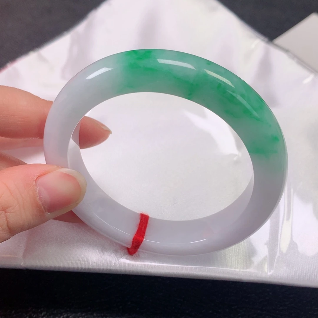 未镶嵌手镯翡翠缅甸天然翡翠手镯55