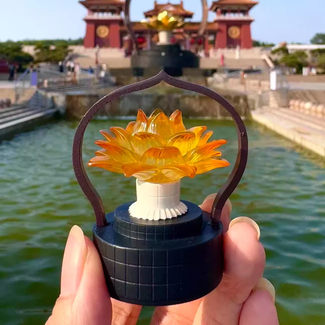 徐州宝莲寺好运莲莲磁吸树脂发光创意冰箱贴旅游文创纪念品伴手礼