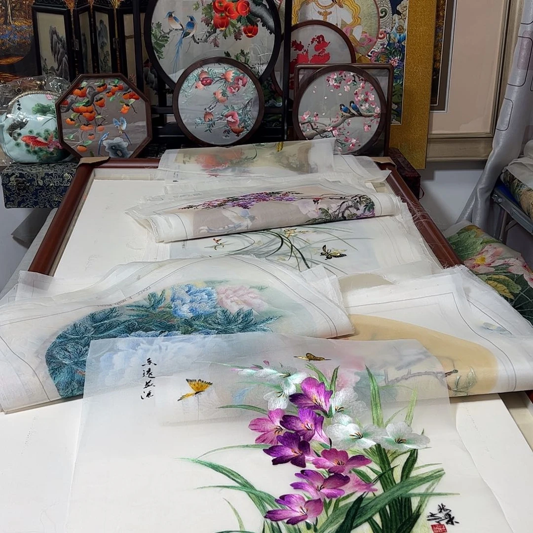刺绣纯手工刺绣画