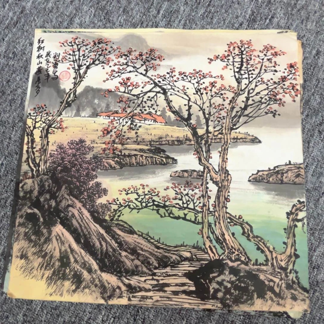 国画绘画作品多次参加全国33.33