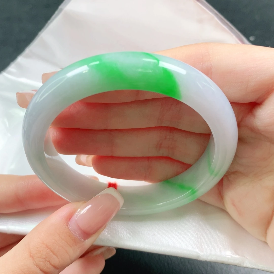 翡翠未镶嵌手镯55圈1170