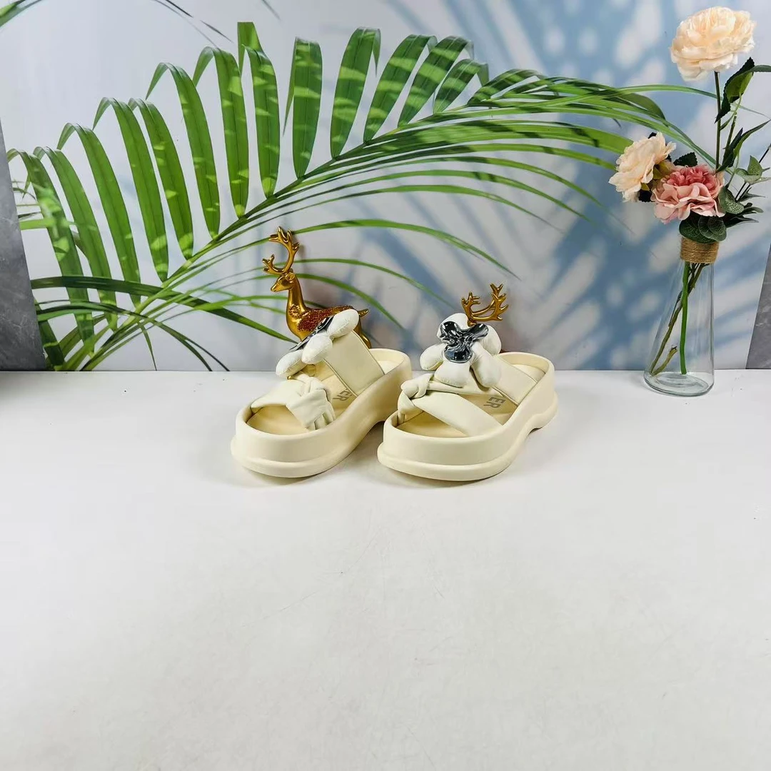 小强家女鞋 芽儿家新款百搭女拖鞋（Y750-34-2 ）（W34AYV2635114）