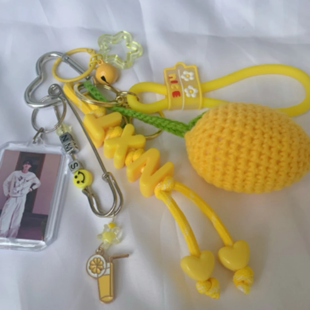 手工编织全明星刘宇宁肖战顺恨田栩宁梓渝饰匙扣字母挂件包挂