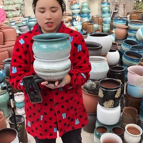 口19高13瑕疵 盆子