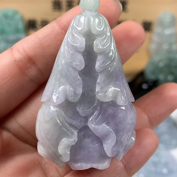 翡翠未镶嵌颈饰百财卡厚装19+
