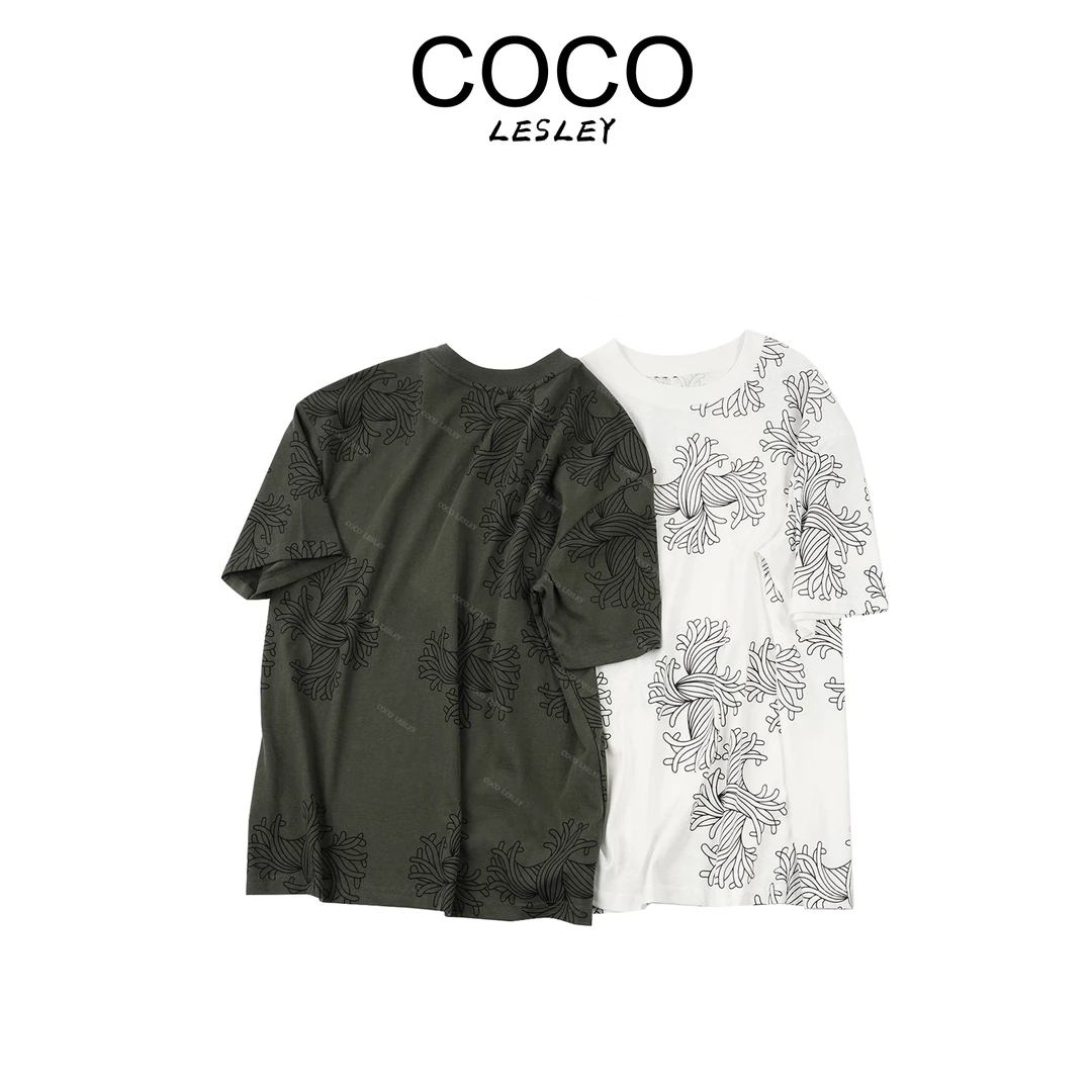 【COCO LESLEY】扭绳印花短袖时尚夏季春夏宽松设计师ZY5ZB0660