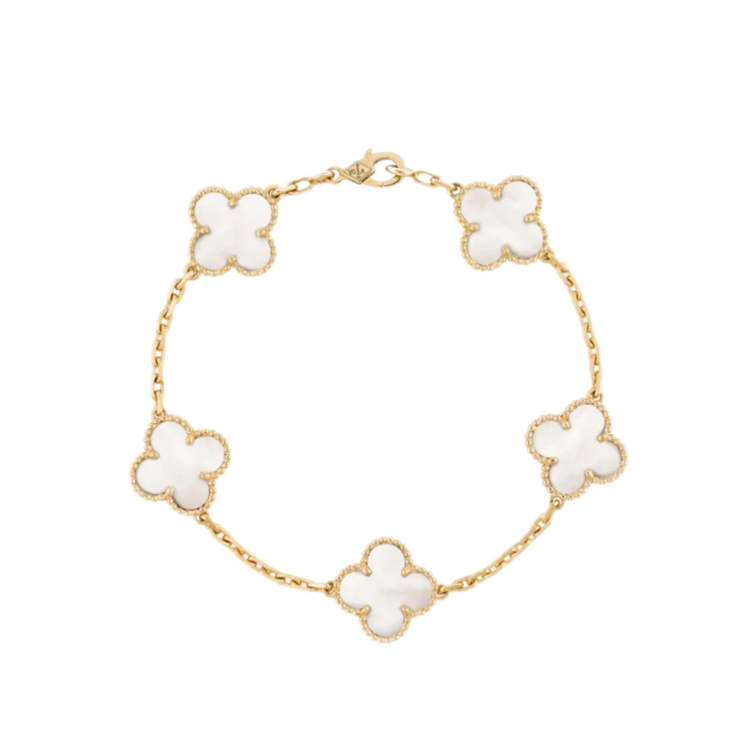 95新 梵克雅宝 安洁利严选四叶幸运系列/SK0122200 手链