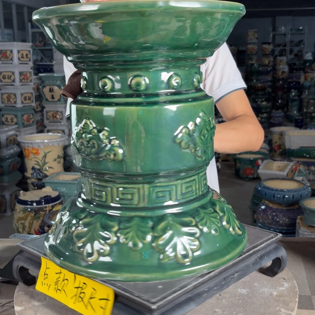 一风堂石湾花盆 面30高35
