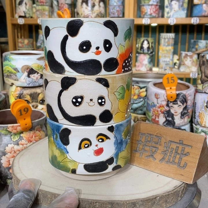 红陶景德镇艺术手绘作品