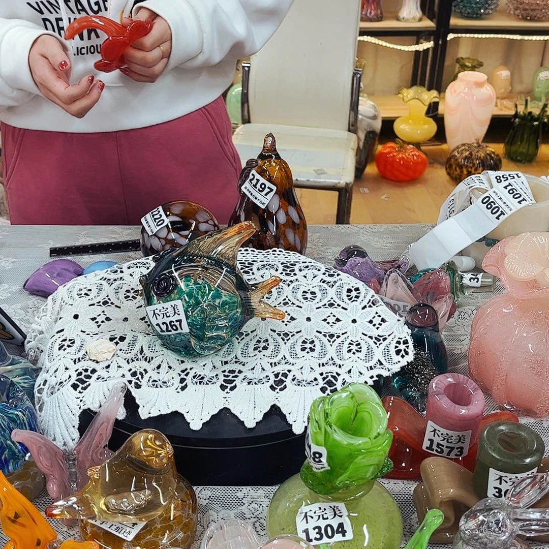 1267鱼 家悦琉璃工艺品不完美