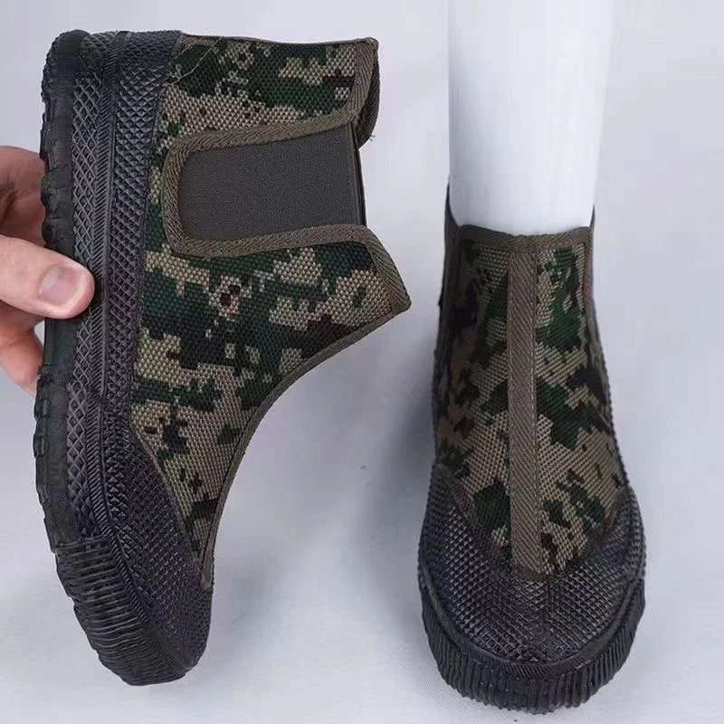 解放鞋男鞋子新款劳保鞋男女帆布鞋元宝工作鞋建筑工地高腰解放鞋