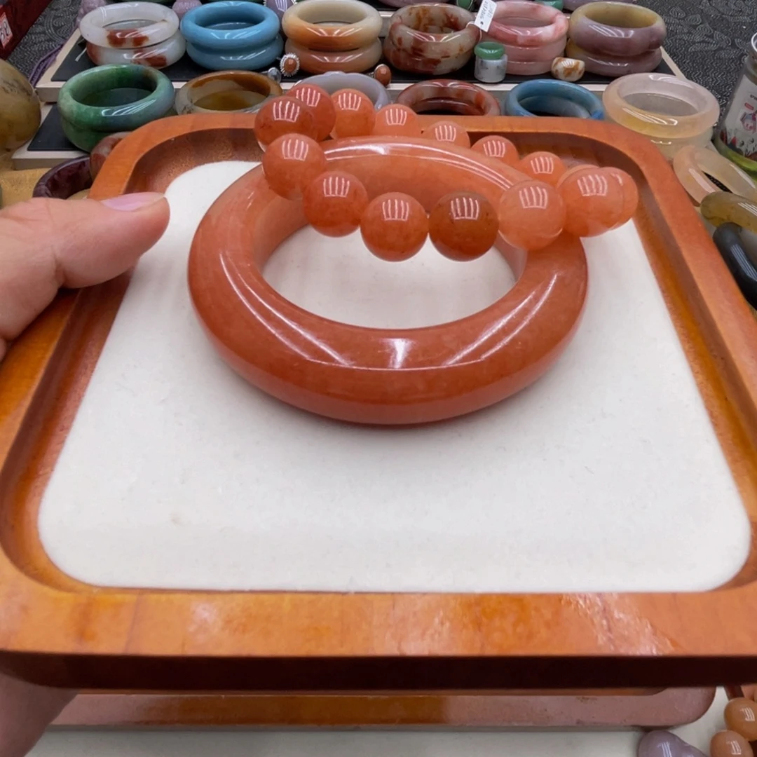 石英质玉未镶嵌圈口54