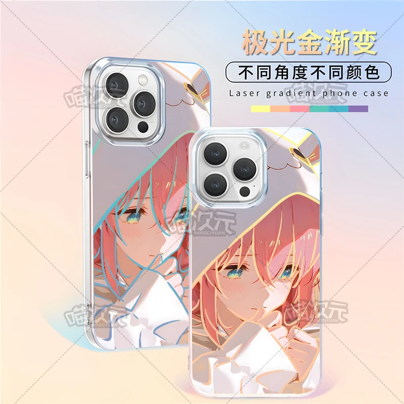 波奇酱适用苹果华为vivo一加oppoiPhone小米二次元极光金手机壳