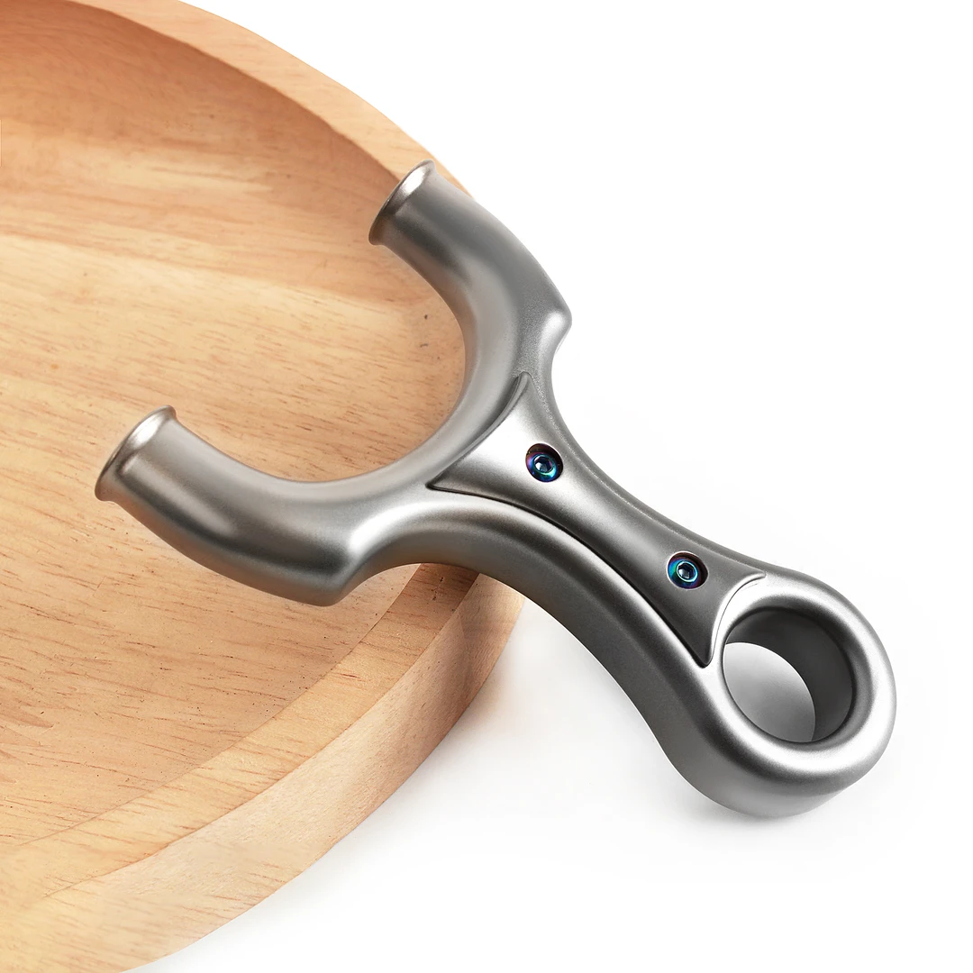 全钛合金金虎圆头扁皮弹弓75弓门80弓门户外