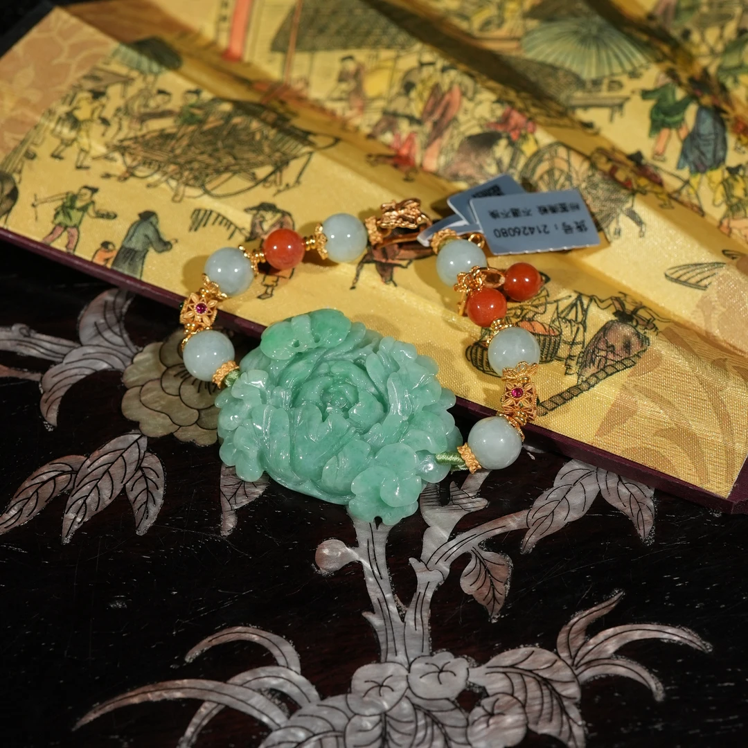 2.16香港王老板-翡翠手链手串kb798