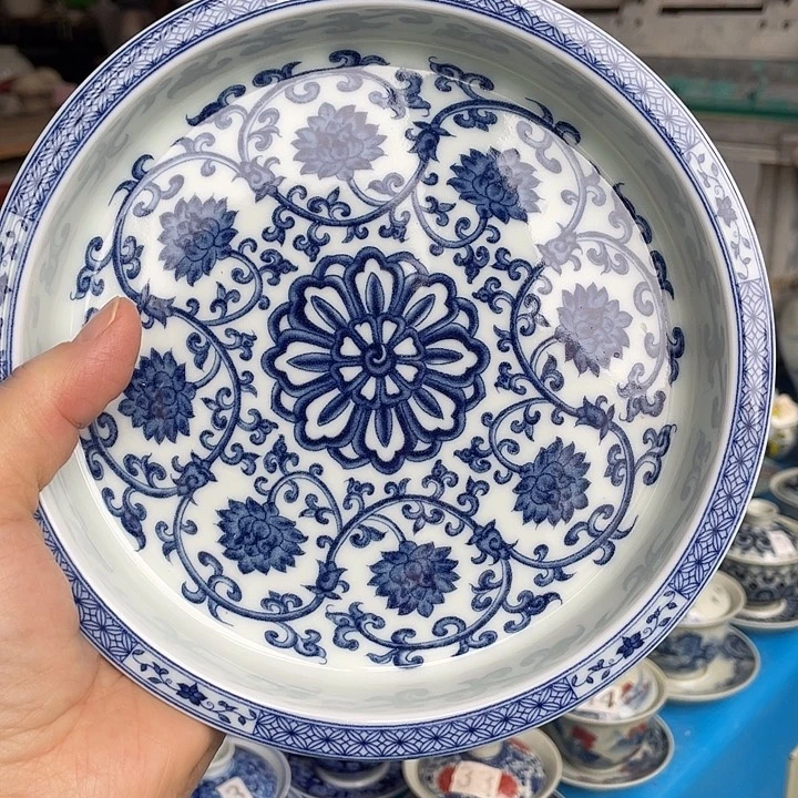 青花釉下彩大壶承